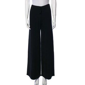 CO Women's Wide Leg Wool Pants Size M in Black